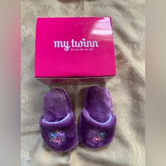 Retired My Twinn Doll Purple Slippers